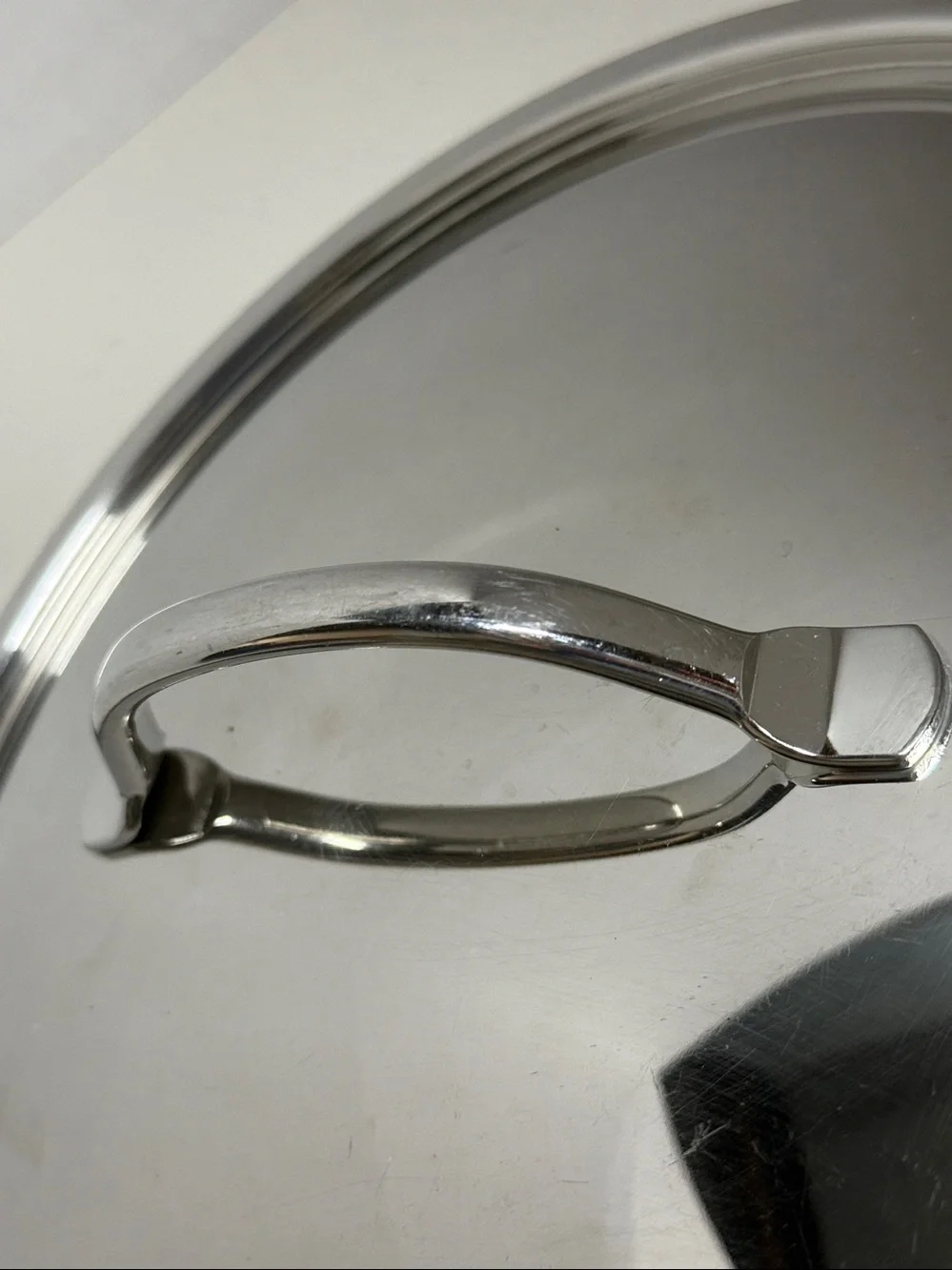 Stainless Steel Pot Lid with Loop Handle